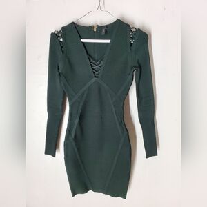 Guess by Marciano Bandage Dress Olive